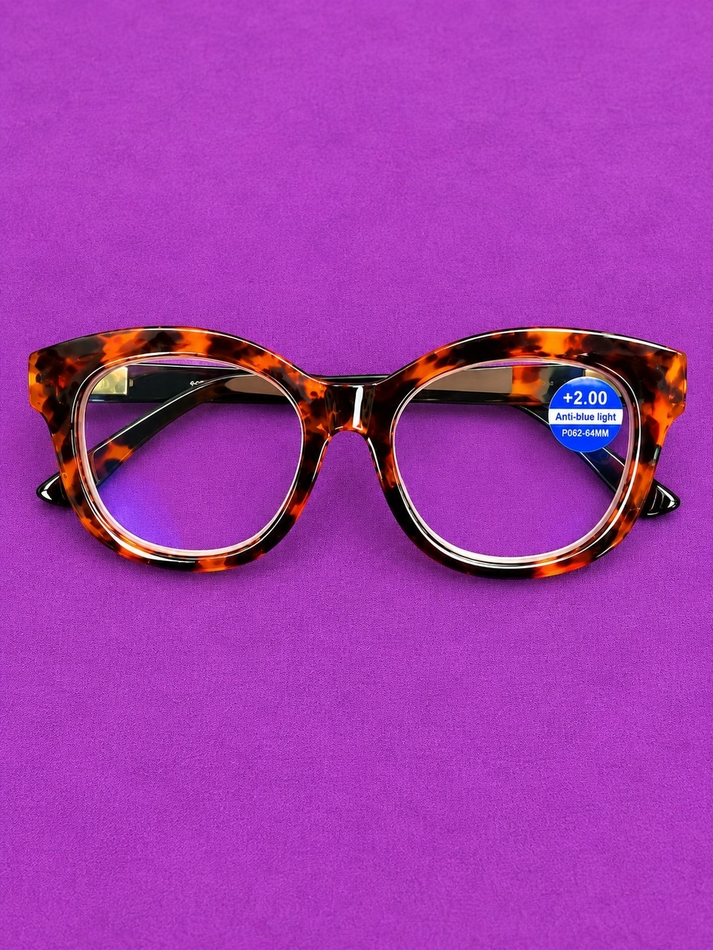 Tortoiseshell Blue Light Blocking Reading Glasses +2.00